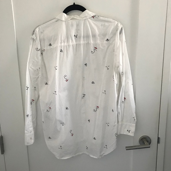 {Madewell}: Cotton Button Down Shirt / Faces / S - Picture 3 of 4
